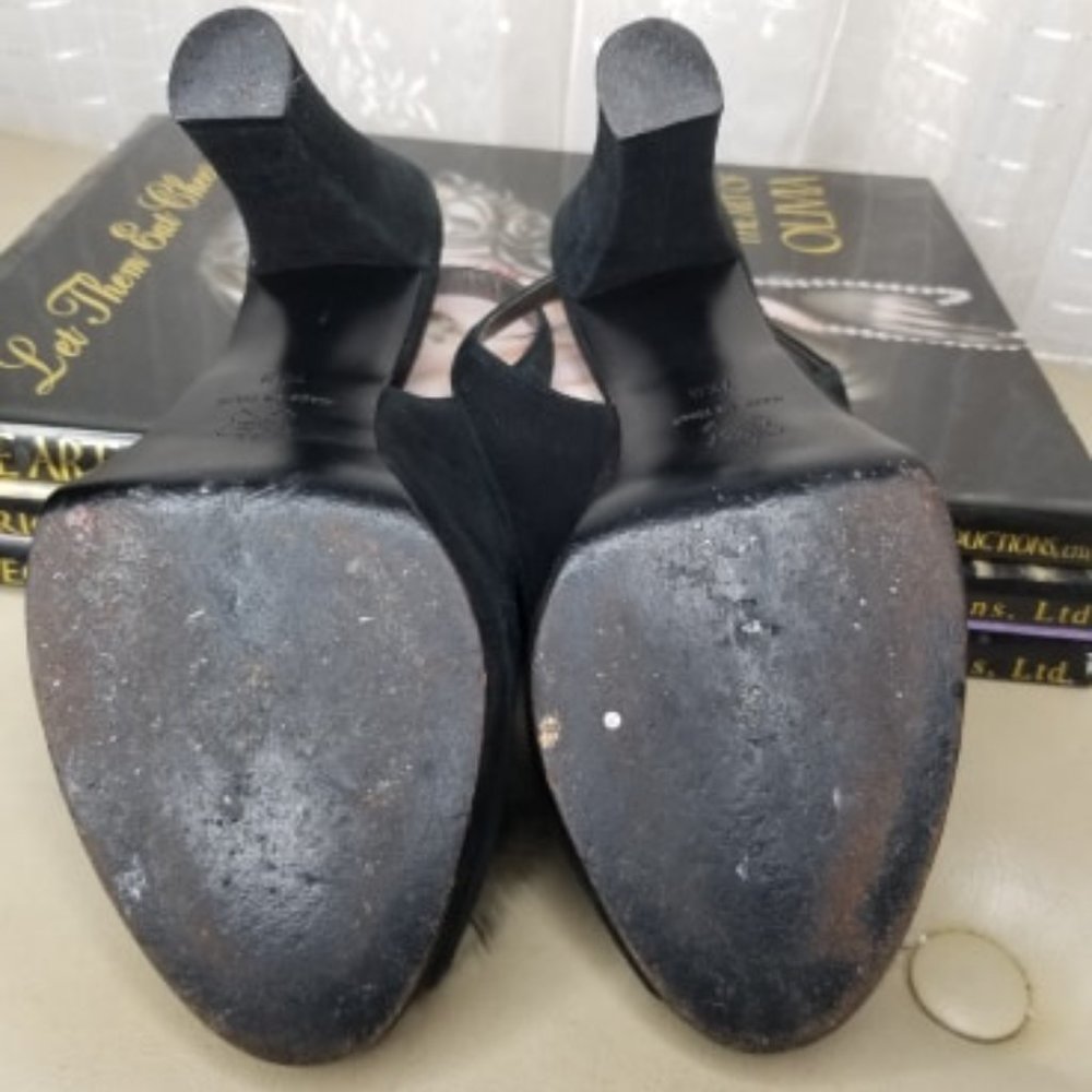Grigiarancio pin up black suede pump sz7.5 - Picture 8 of 8